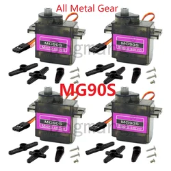 Enhanced All - Metal Gear Micro Servo for Robotics and DIY Projects (MG90S - 10pcs)