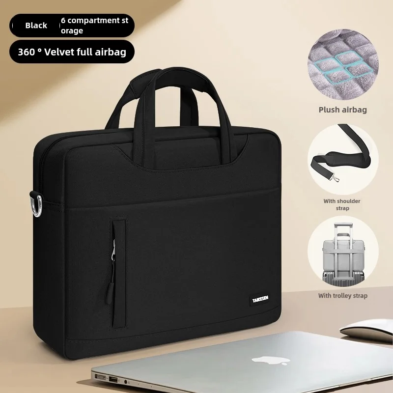 Elegant Business Laptop Shoulder Tote Bag and Briefcase
