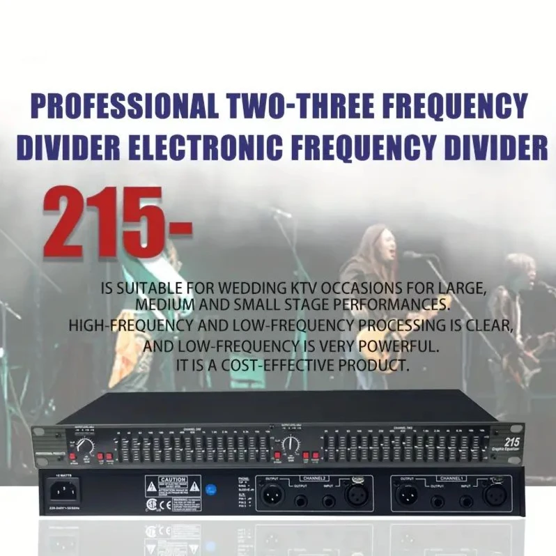 EQ215 Professional Audio Equalizer Boost Your Audio With US Plug Precision Tuning Ideal For Studios Live Performances