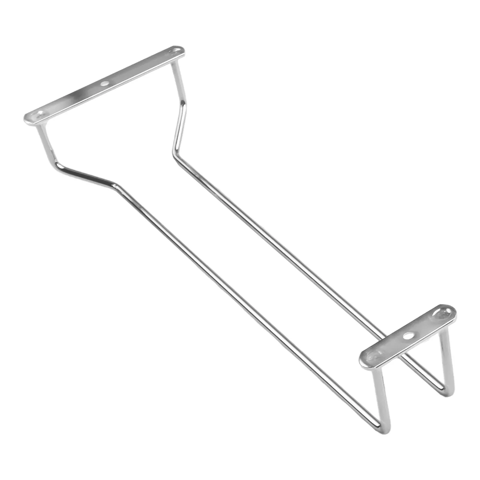 Stainless Steel Wall Mount Wine Glass Hanging Holder Goblet Organizer Rack Champagne Cup Holder Hanging Bar Hanger Shelf