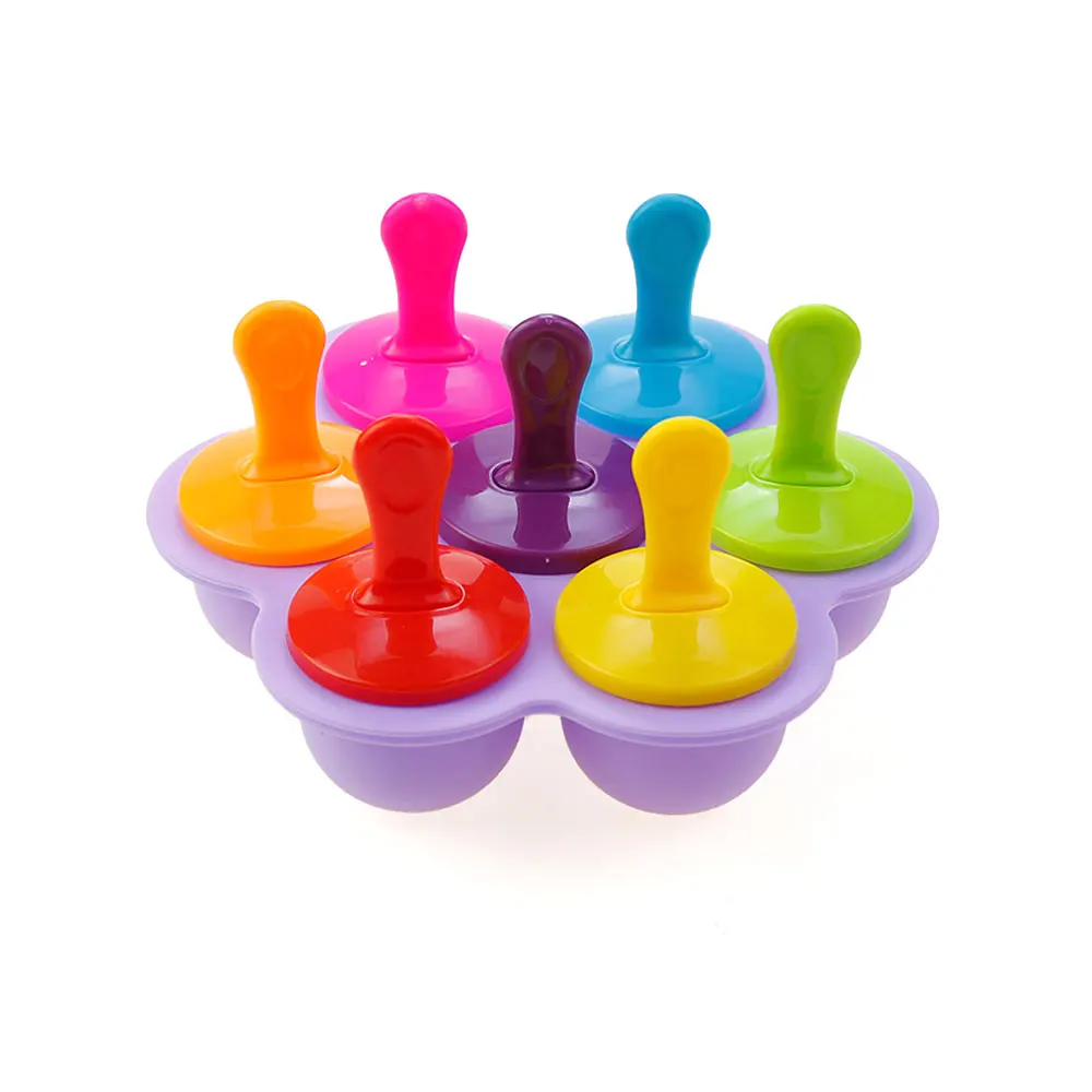 Silicone Ice Cream Pop Maker - Portable DIY Popsicle Mould for Baby Food & Fruit Shakes