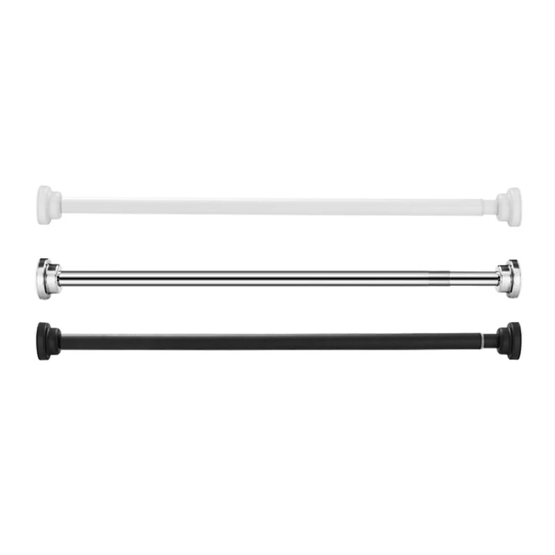 Convenient & Easy to Install Curtain Rod Extendable Tension Rod Functional & Practical for Window Bathroom Closet