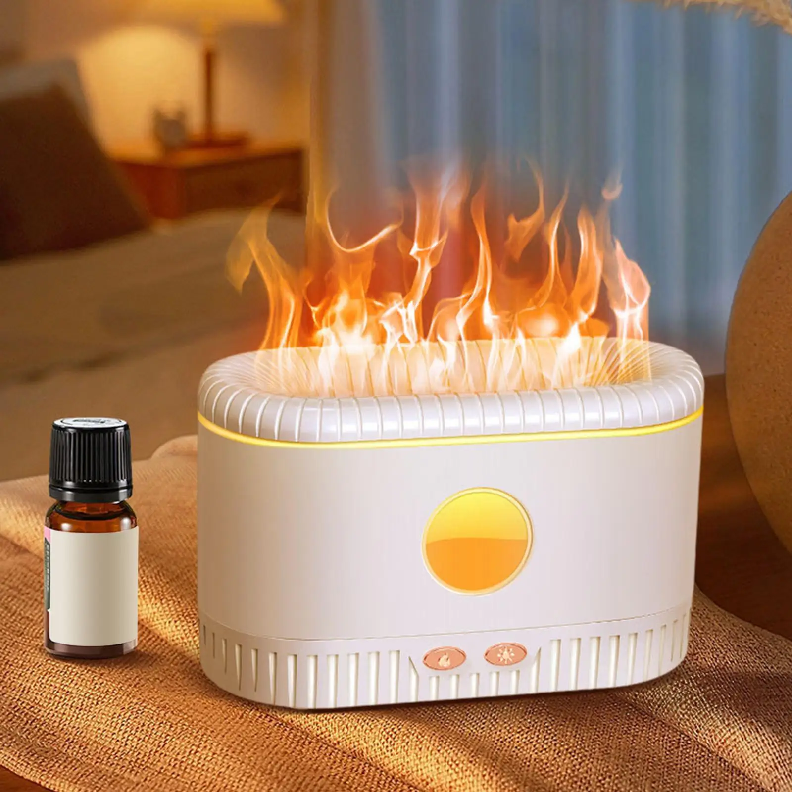 USB Portable Air Humidifier with Realistic Cool Mist Lamp Colors