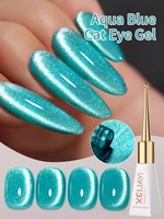 1Pc 10Ml Blue Cat Eye Gel Nail Polish Glitter Manicure UV LED Soak Off Nail Magnetic Gel Polish Nail Art DIY 1