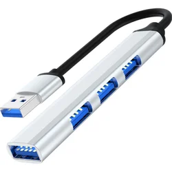 High - Speed 7 - Port USB 3.0 Type C Hub Expander (4port USB Silver)