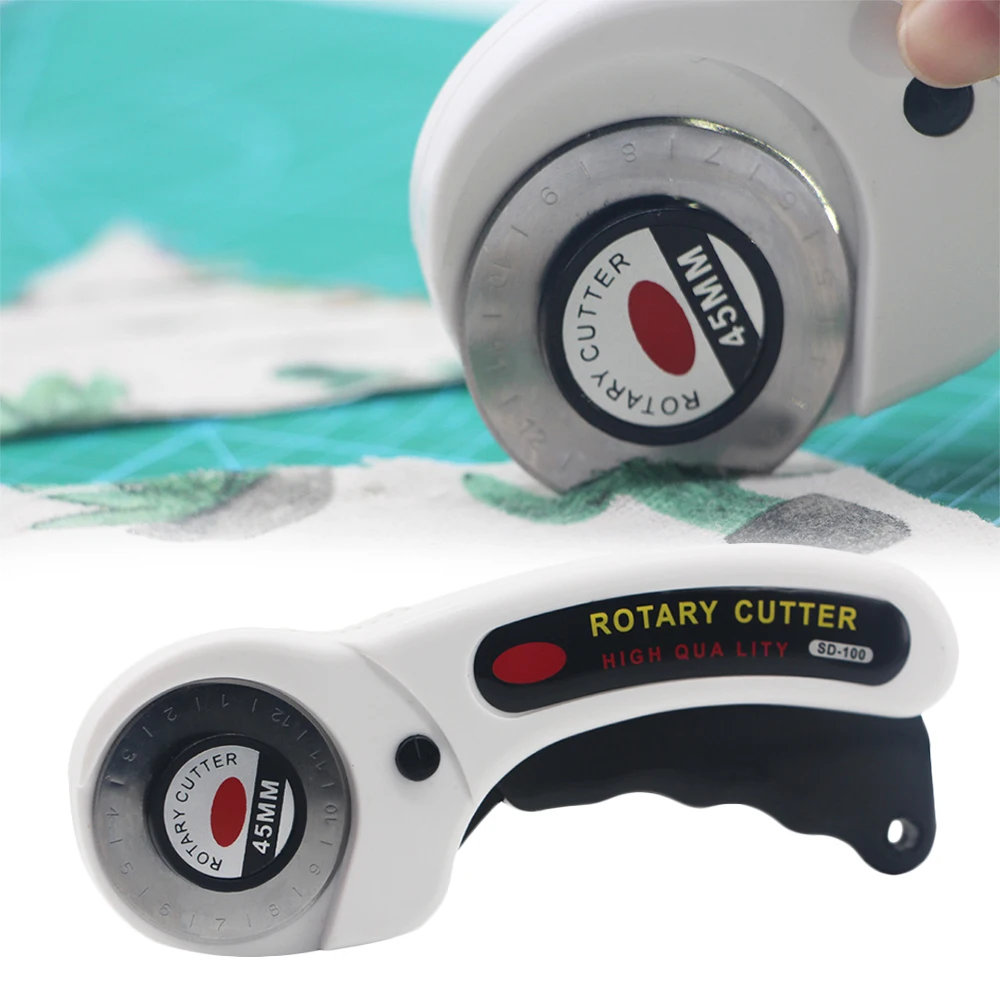 Leather Craft Rotary Cutter Leather Cutting Tool Fabric Cutter Circular Blade DIY Patchwork Sewing Quilting Fit Olfa Cut 45mm