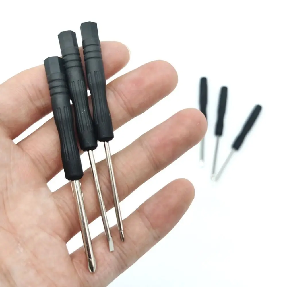 10Pcs Steel Portable Small Mini Screwdriver 2mm 3mm Phone Repair Tool Repair Tool Steel Black Disassembly Screwdriver