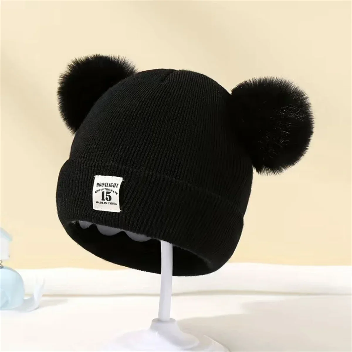 Autumn Winter Baby Warm Knitted Hats Kids Knit Beanie Hat Solid Color Children Hat for Boys Girls Accessories knit hat baby hat