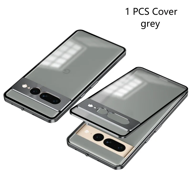 Durable Aluminum Alloy & Clear Acrylic Back Phone Case - Shockproof Protection