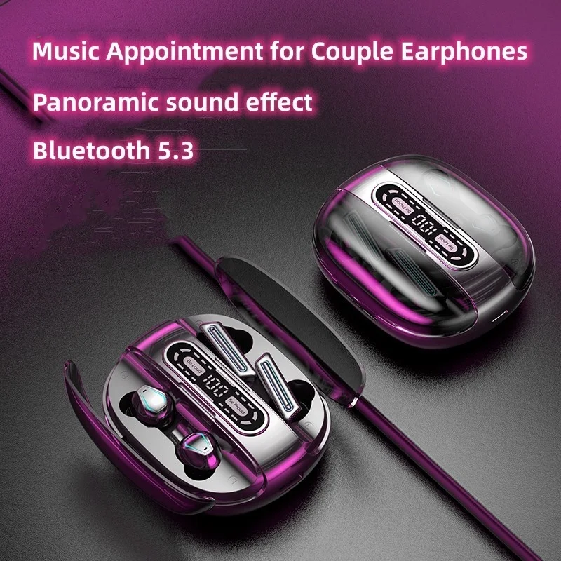 

Новинка, наушники M56 Couple с Bluetooth 5,3 и цифровым дисплеем дальнего действия, наушники-вкладыши для музыки и игр, гарнитура для киберспорта, наушники-вкладыши