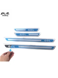 Set of 4 Stainless Steel Car Door Sill Decoration Covers (Style 1)