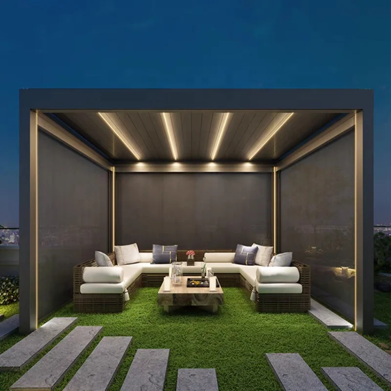 Electric Aluminum Pergola Gazebo 4