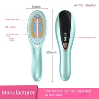 Micro Current Electric Massage Comb Hair Therapy Instrument Straight Hair Comb RF Personal Health Care Comb Electric Massager 2