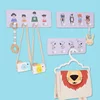 Cute Rainbow Kids Room Hook Wall Mounted Key Holder Wood Hanger Girls Bedroom Decoration Hooks Clothes Sundries Organizer Gifts 6