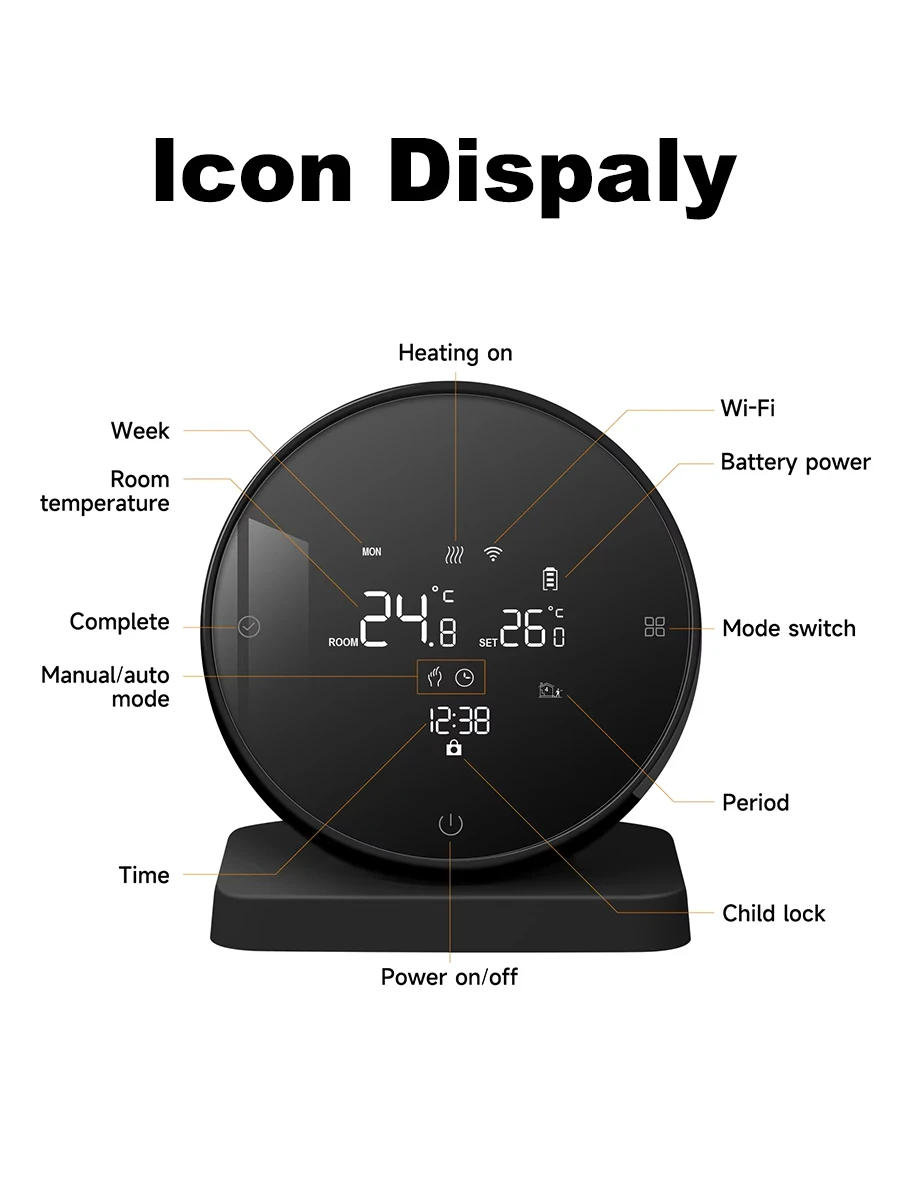 wireless thermostat and receiver set