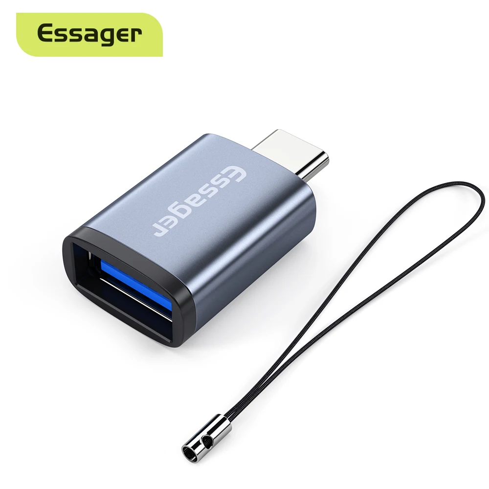 Адаптер Essager с USB 3 0 на Type C папа Мама конвертер для Macbook Xiaomi Samsung S20 USBC OTG коннектор |