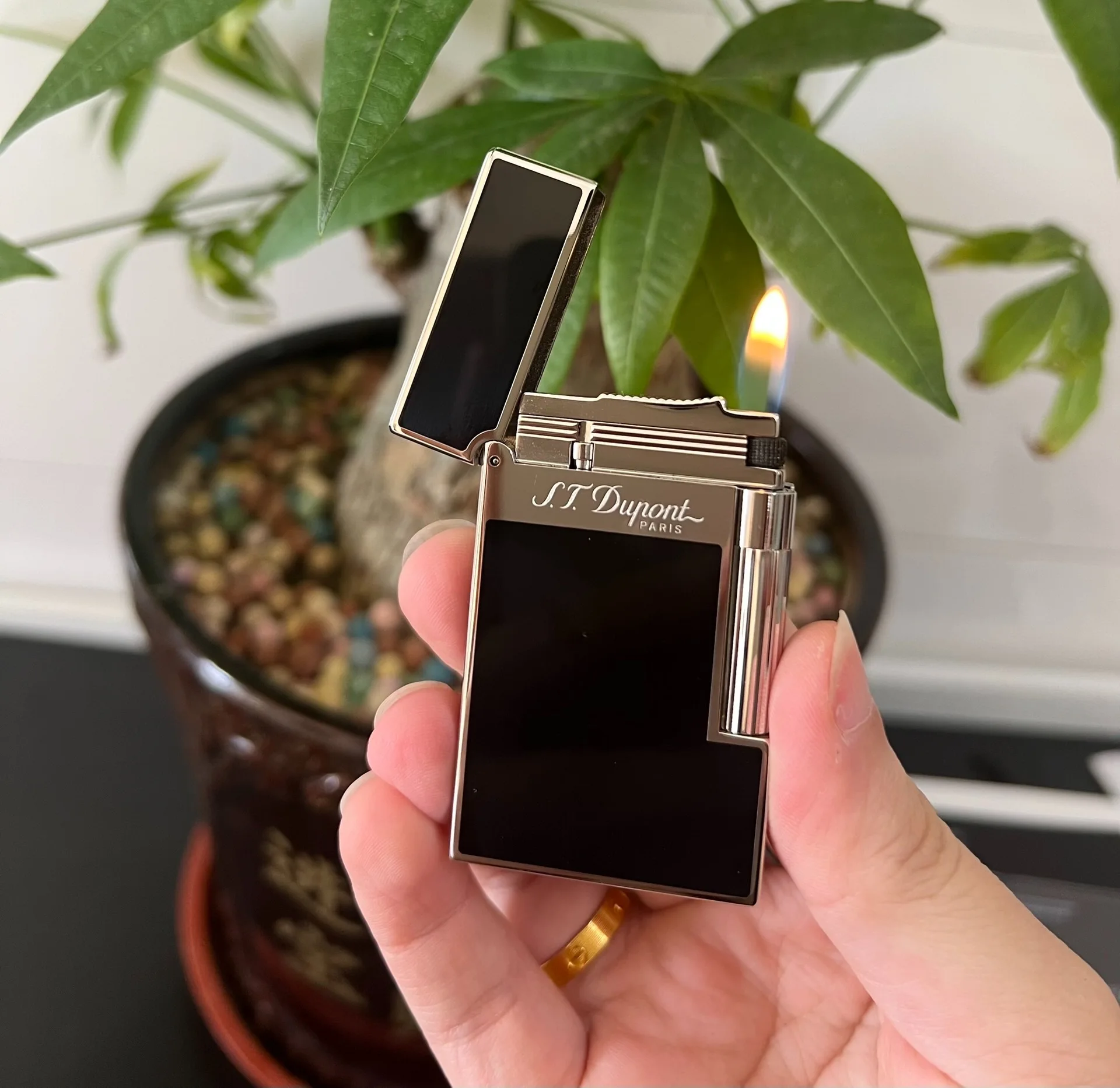 Lacquer Dupont lighter, classic resin paint style, crisp sound lighter, gift for men, top manufacturer quality 6