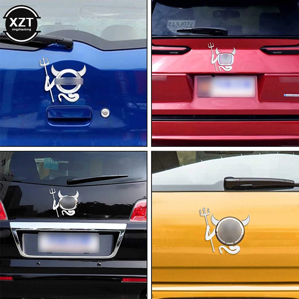Custom 3D Demon Logo Car Exterior Decoration Stickers