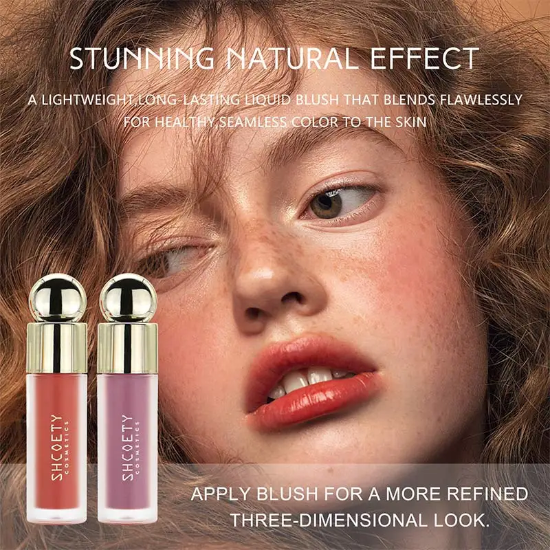Liquid Blush Lips And Cheeks 3 In1 Original Moisturizing Multifunctional Facial Rouge Natural Contouring Brightening Complexion liquid blush