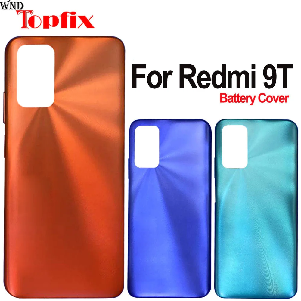 

For Xiaomi Redmi 9T Battery Cover Panel Rear Door Housing Case With Adhesive For Redmi 9T Battery Cover Back Glass