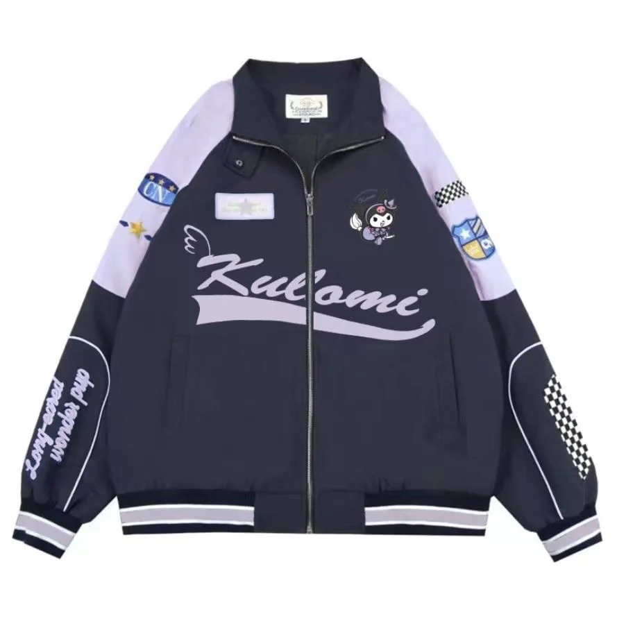 Sanrios Y2k Cinnamoroll Racer Jacket Kawaii Biker Jacket