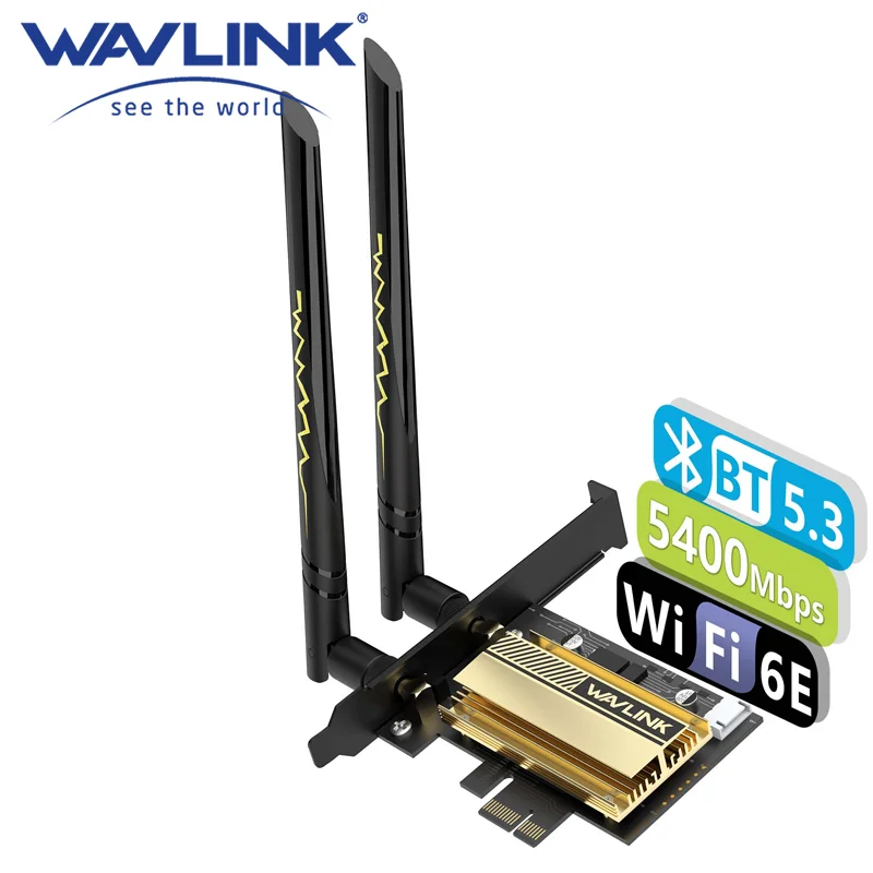 WAVLINK 2023 와이파이 6E PCIe 네트워크 카드 트라이 밴드 AX21..