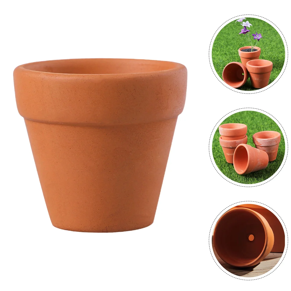 20 Pcs Terracotta Flower Pot Mini Pots Indoor Small Plant Clay for Plants Cactus Office 6
