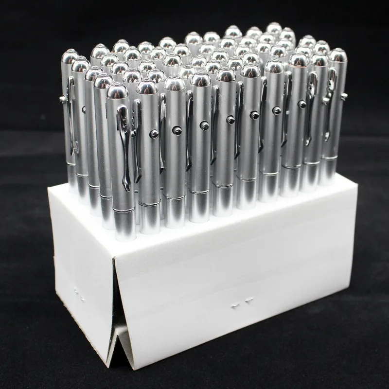 2-in-1 Invisible Ink Pen With LED UV Light Ballpoint Pen Creative UV Light Money Detector Pen UV Ballpoint Pen Office Stationery