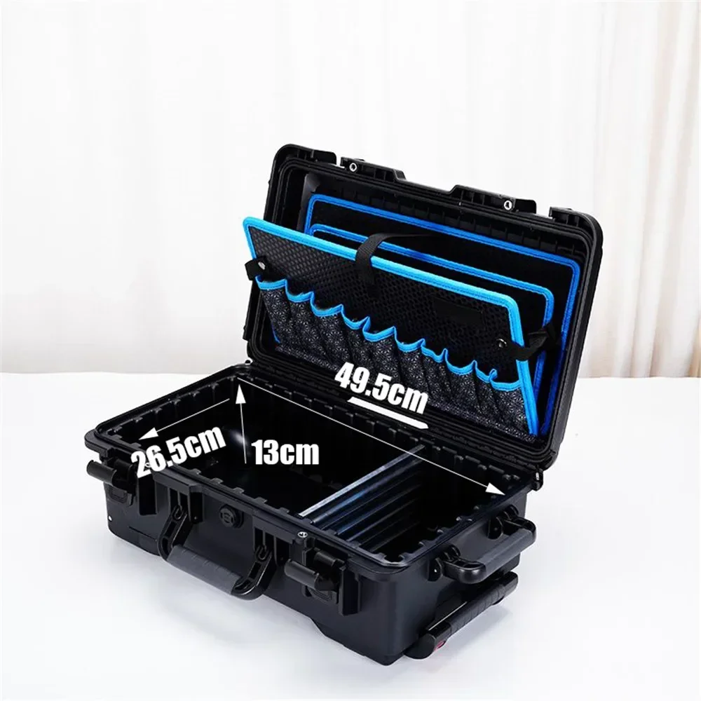 Portable Waterproof Multi-Pocket Aluminum Divider Tool Box Outdoor Luggage (Hand Drawer) Tool Organizer Power Tool Boxs 5