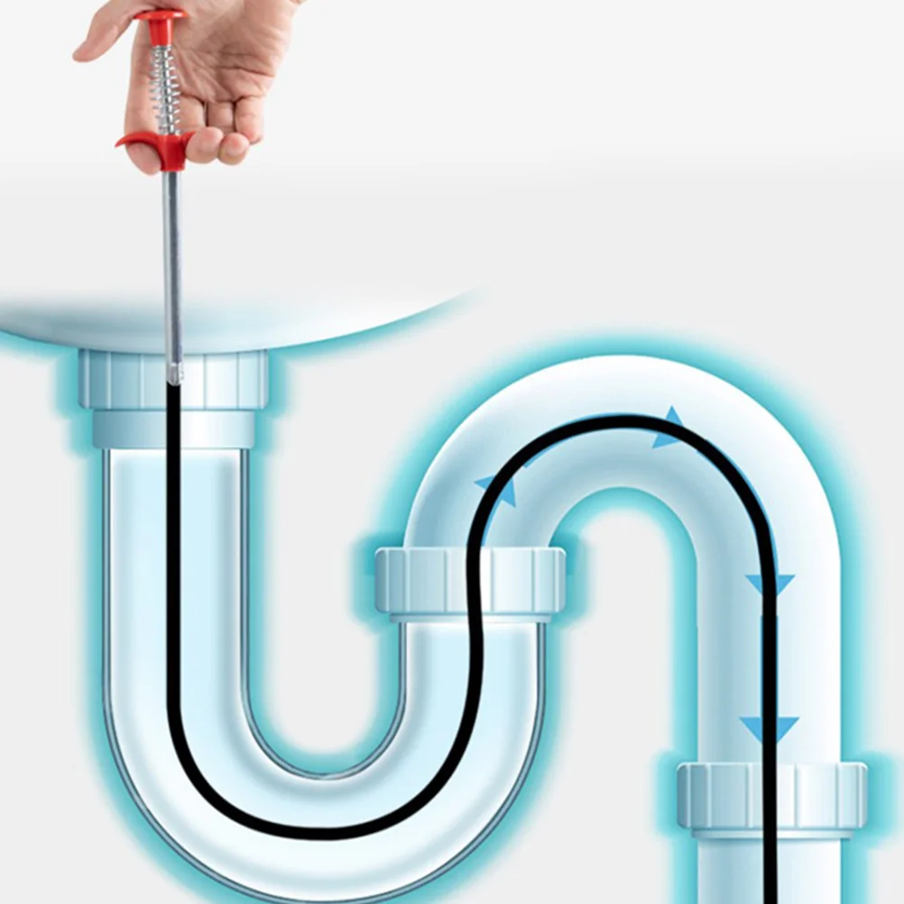 Pipe Picker Durable Pipeline Dredge Tools Drain Cleaner Bendable Hose Clip Hook Clog Remover Washbasin Claw Hair Grabbers 3