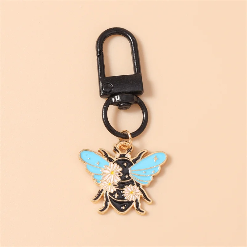 Aihua Niedlicher Insekten-Schlüsselanhänger (Zikaden, Skorpione, Bienen) für Damen, Panda-Schlüsselring, Handtaschenanhänger, Schmuck, Geschenke, Schmuckstücke – Detail 10