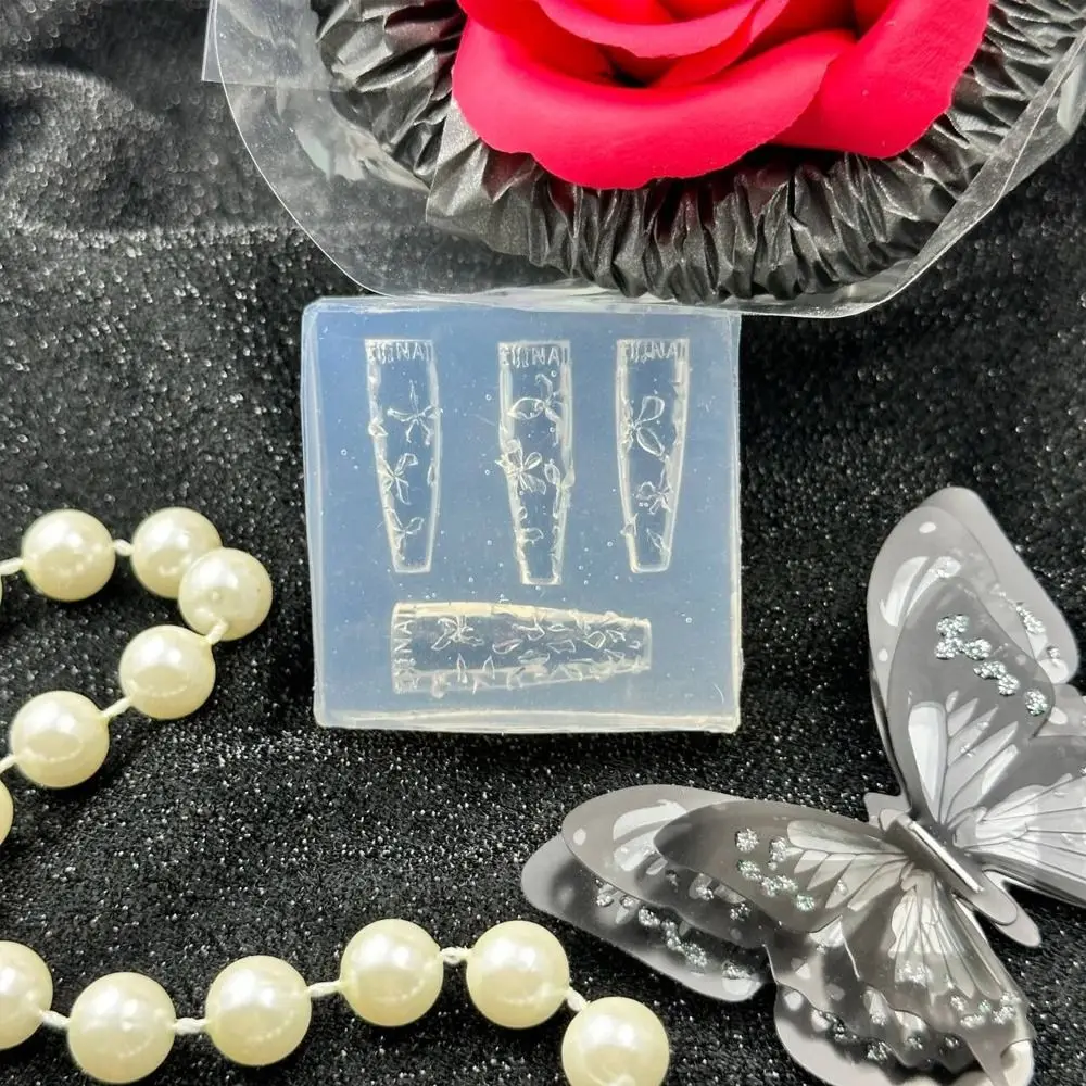 Creative Silicone 3D Flowers Nail Mold DIY Hawaii Hibiscus Nailart Mold Transparent Petal Nail Design Resin Molds Nail Tools