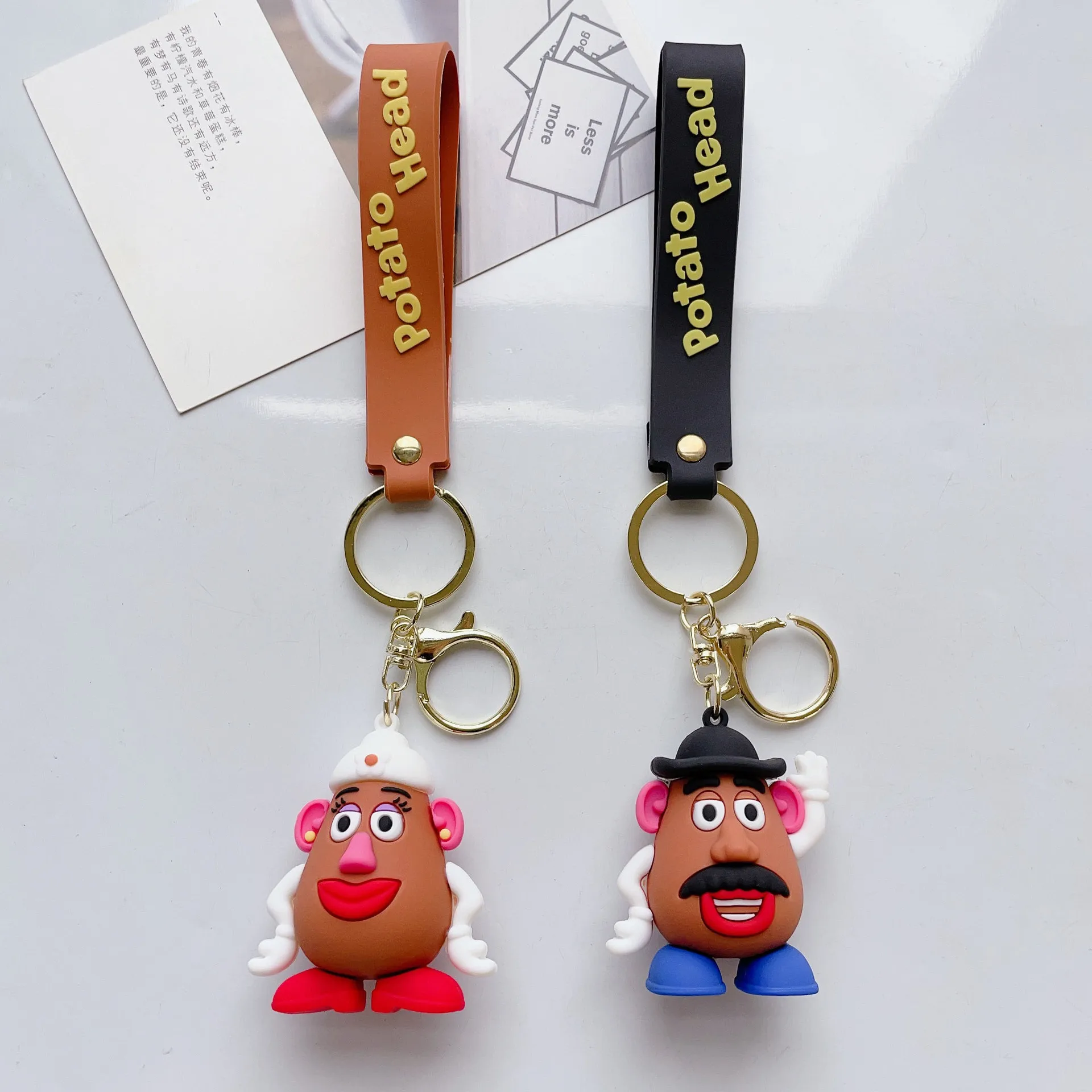 Disney Badge Cartoon Toy Story Portachiavi Cute Mrs.Potato Head Mr.Potato Accessori Per Ciondolo Borsa Decorazione Regalo Di Natale