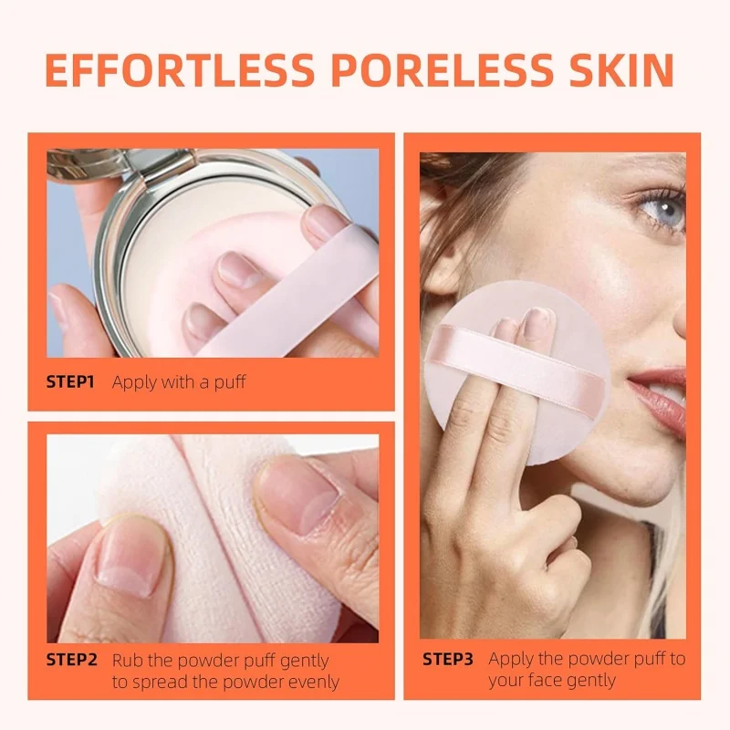5Pcs Round Makeup Sponges Cosmetics Tools Soft Velvet Powder Puff Blender Sponges Facial  Foundation Make Up Accessories 5