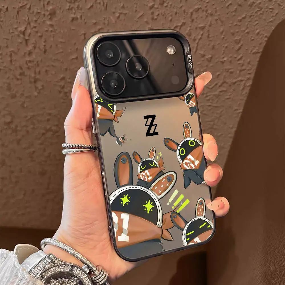 Zenless Zone Zero Bangboo Multicolor Matte Laser Metallic Aurora Phone Case