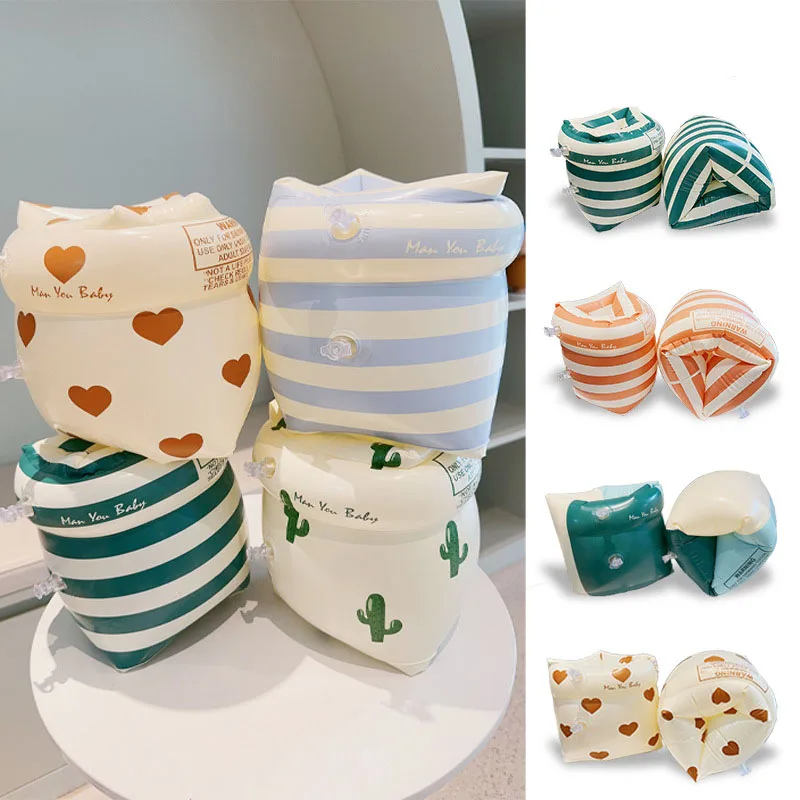 Arm Swimming Rings for Kids Adult Inflatable Floating Arm Sleeves Double Air Bag Swimming Pool Floaters Accessories