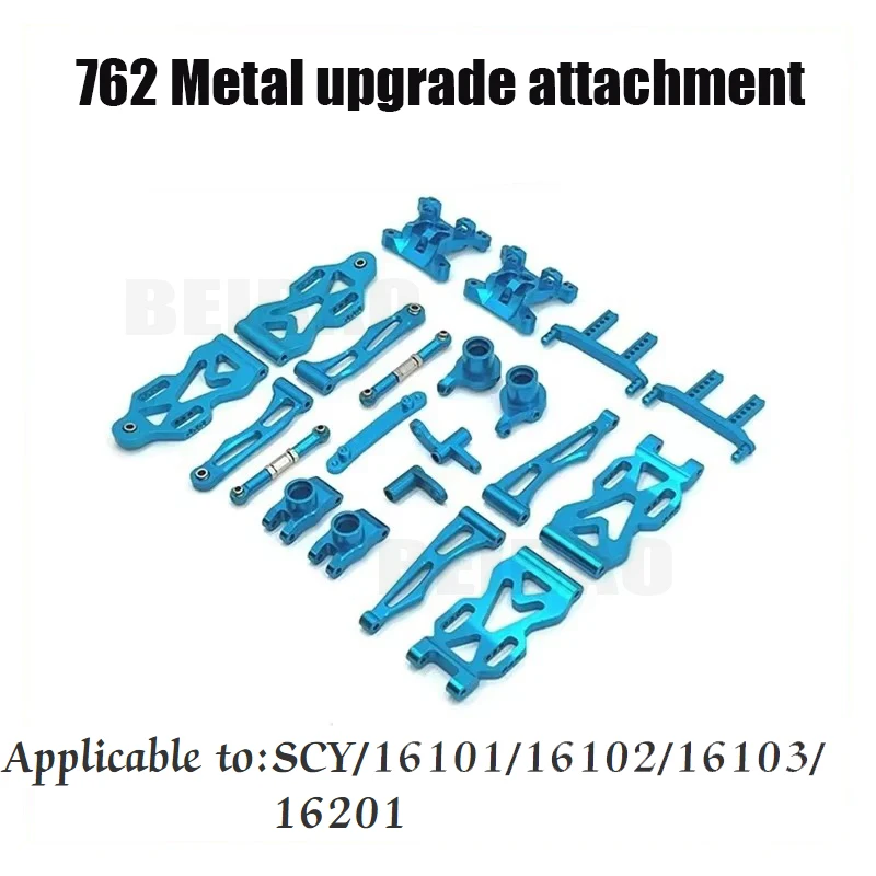 Pièces De Mise à Niveau En Métal Pour SCY 16101/16102 – Support De Direction Et Moyeu Arrière Pour Voiture RC 1/16