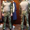 Outdoor Uniform Men Clothes Suits With Pads Wear Resistant Training Hunting Shirts Pants Sets Pant Men Waterproof 4