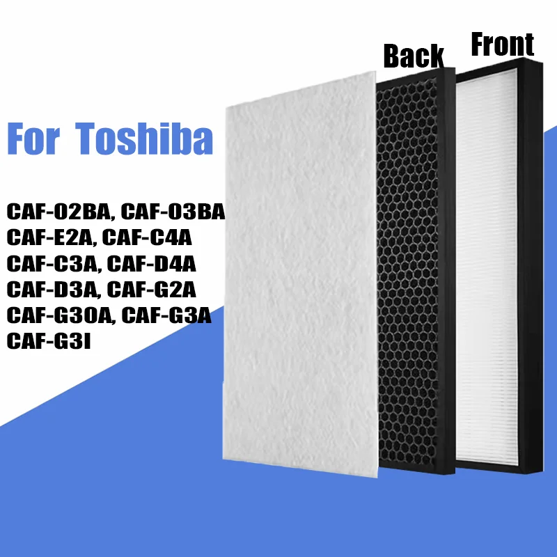 Filtro de ar Hepa Filtro Modelo Caf-e2a para Toshiba Purificador de ar Modelo Caf02ba Caf-03ba Caf-e2a Caf-c4a Caf-c3a Caf-d4a