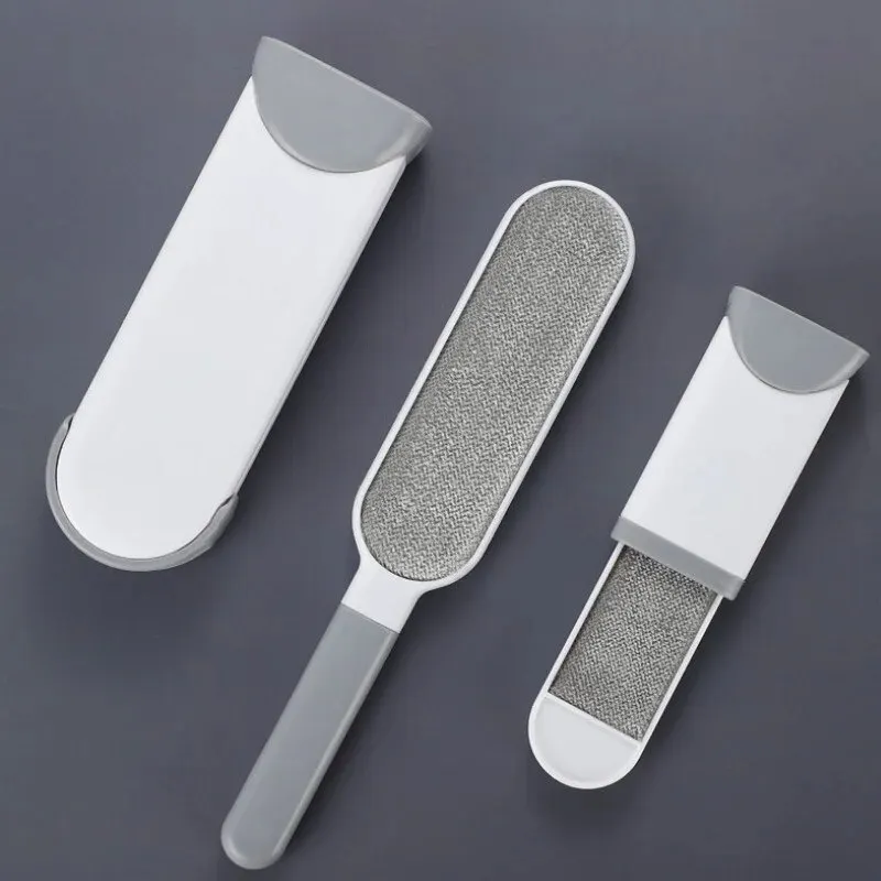 2-sided Handheld Dust Removal Brush Clothes Home Use Foldable Extendable Lint Removal Brush Modern Simple Style Plastic
