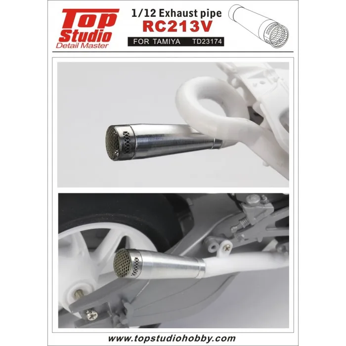 

Top Studio TD23174 1/12 Exhaust Pipe for RC213V Detail-up Model Car Modifications For Assembly Model