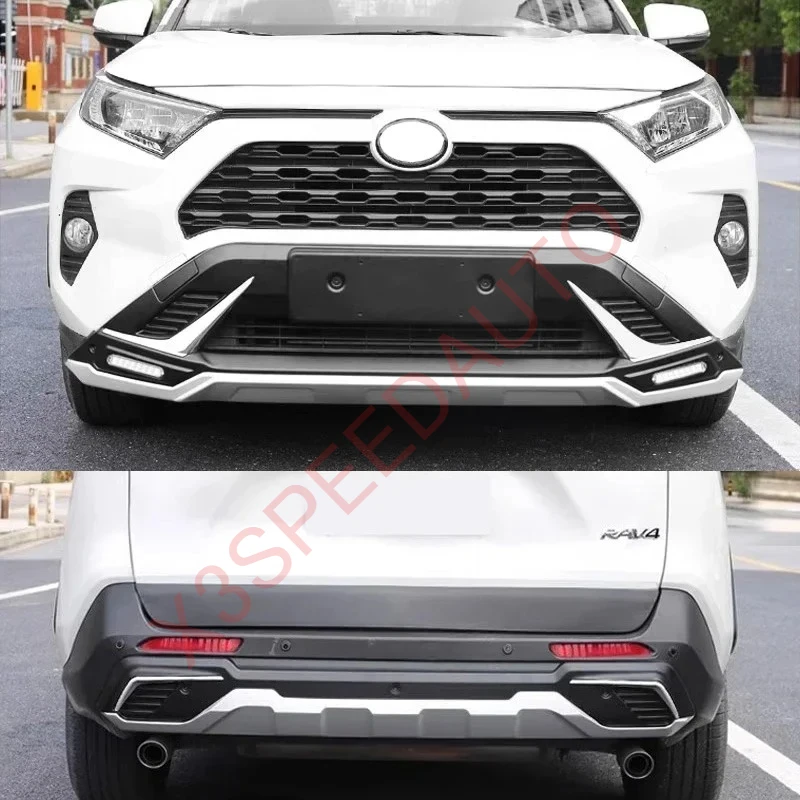 JDMCAR Copertura Console Centrale Per Toyota RAV4 2019-2023 E RAV4 Prime – Pelle Morbida Con Finiture Rosse