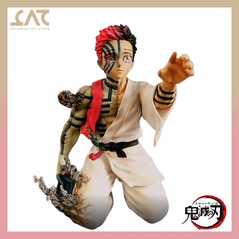 17cm Demon Slayer Akaza Anime Figure Kimetsu No Yaiba Action Figurine
