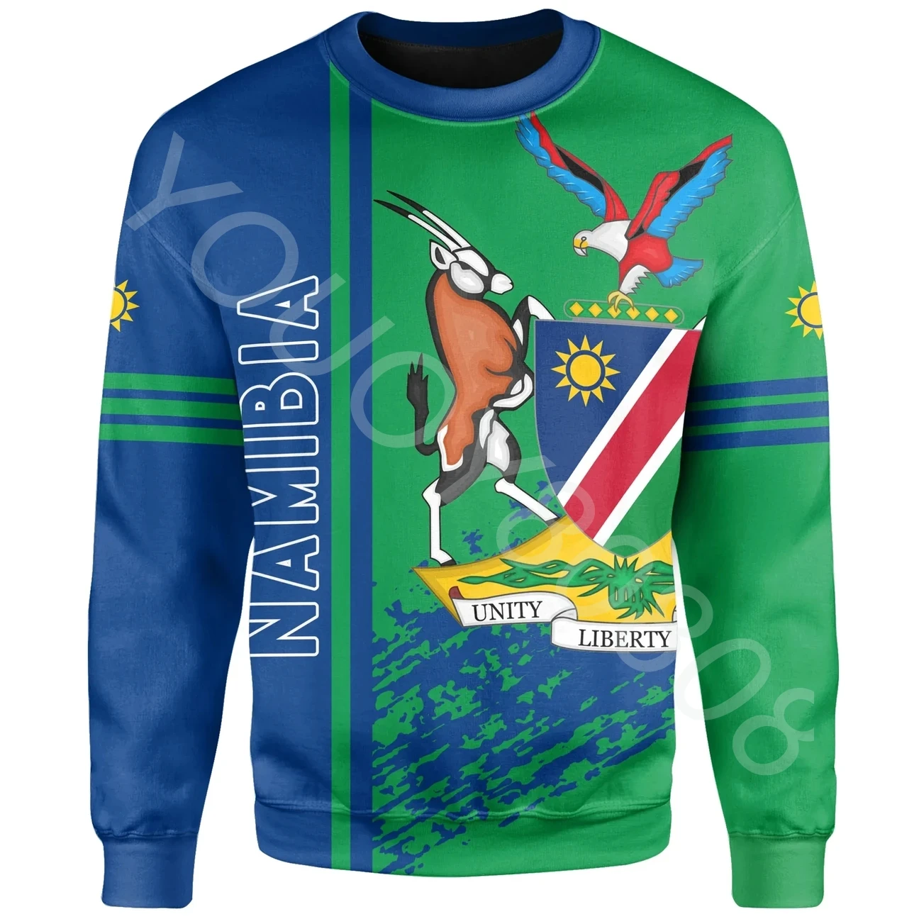 

Spring African Zone Sweatshirts Namibia Quarterly Sweatshirts Retro Harajuku Athleisure Print Zip Hoodie Sweatshirts