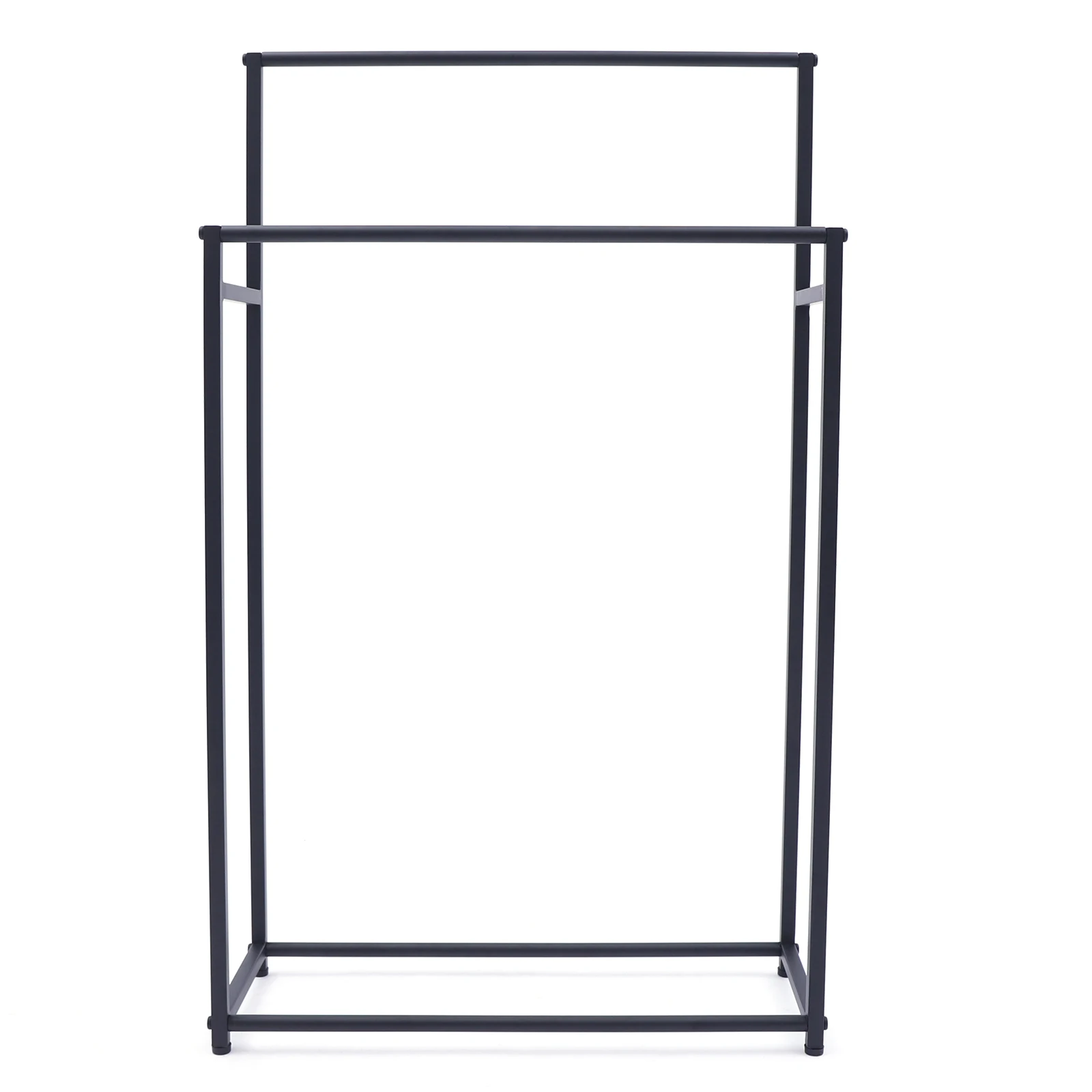 Metal Freestanding Towel Holder 2-Tier Towel Organizer Stand Bathroom Towel Rack