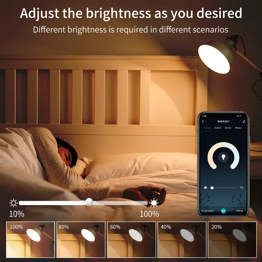 9W 7W 5W Smart WiFi LED Bulb Lights GU10 RGB CW WW Cozylife Spotlight AC85-265V Dimmable APP Control Work With Alexa Google Home