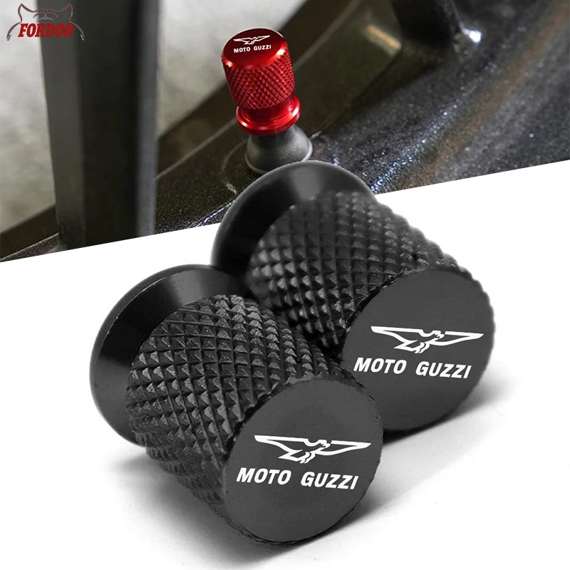 For Moto Guzzi V100 Mandello V7 Stone V8S TT Bobber Breva 850 1100 1200 Motorcycle Accessories CNC Tire Valve Caps Cover Plugs