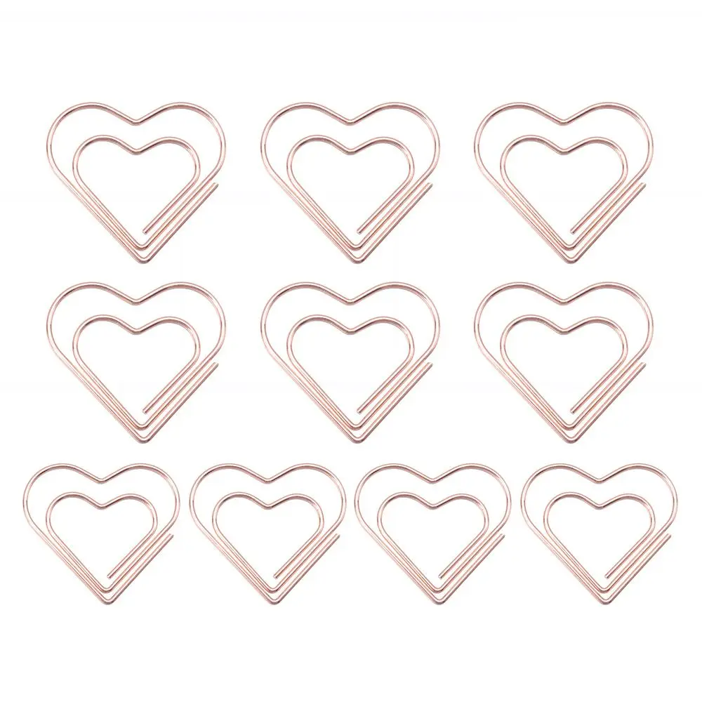 Diamond Crown Envelope Stationery Photo Tickets Office Supplies Metal Paper Clip Mini Binder Clips 10Pcs