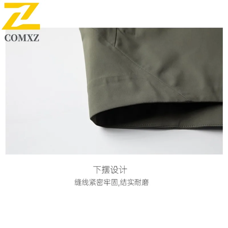 EiAO Jacket Men's Hardshell  Waterproof Windproof Breathable Outdoor Coat for Mountaineering Camping Fishing Active Lifestyle