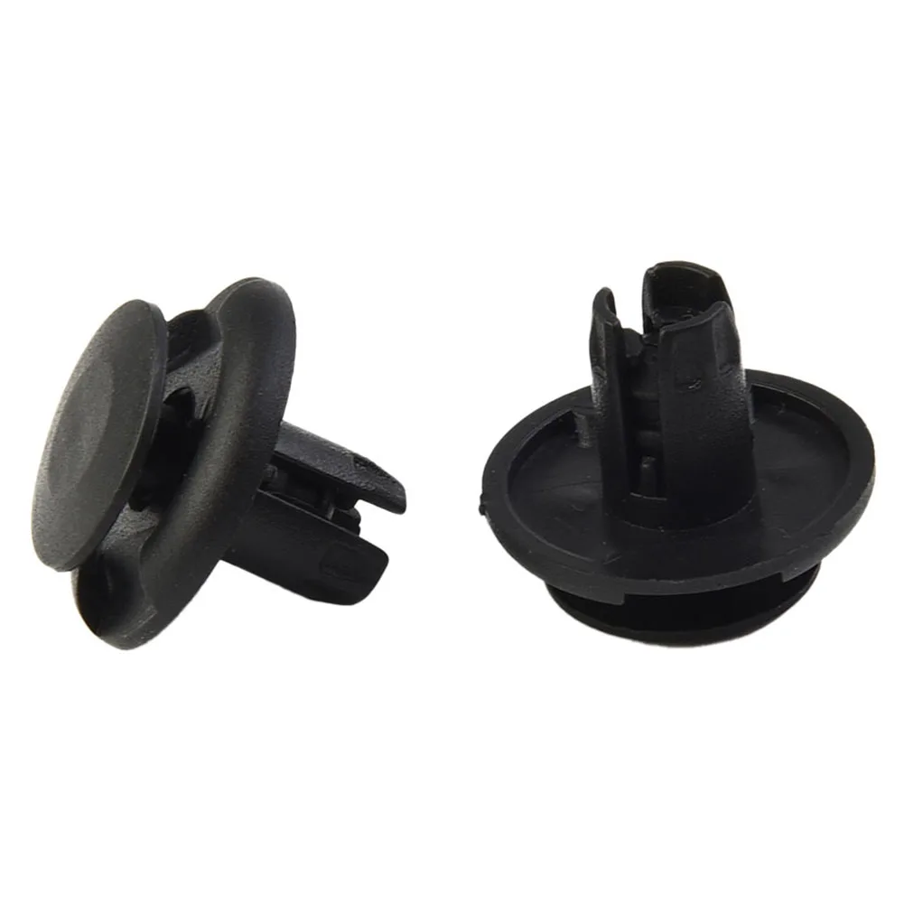 

50x 8mm Hole Plastic Push Pin Rivet Fastener Clips For Car Bumper Door Trim Black Exterior Practical Car Clip Accessories